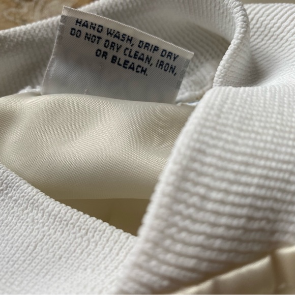 Vtg Kids 16 or Ladies Small White satin bomber Jacket Disney Mickey Minnie Mouse - Picture 11 of 12